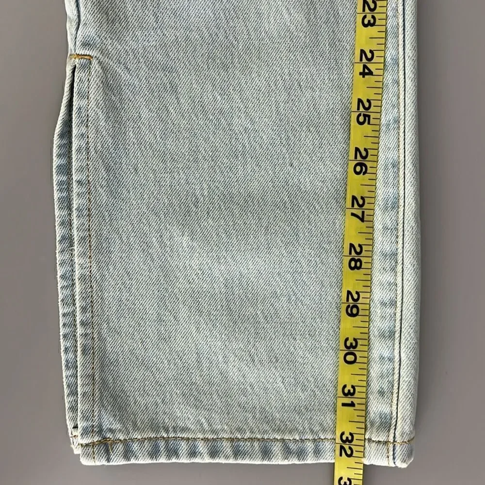 NWT BLANK NYC The Cooper Slim Straight Leg Jean W/ Slit in Super Powers Size 27